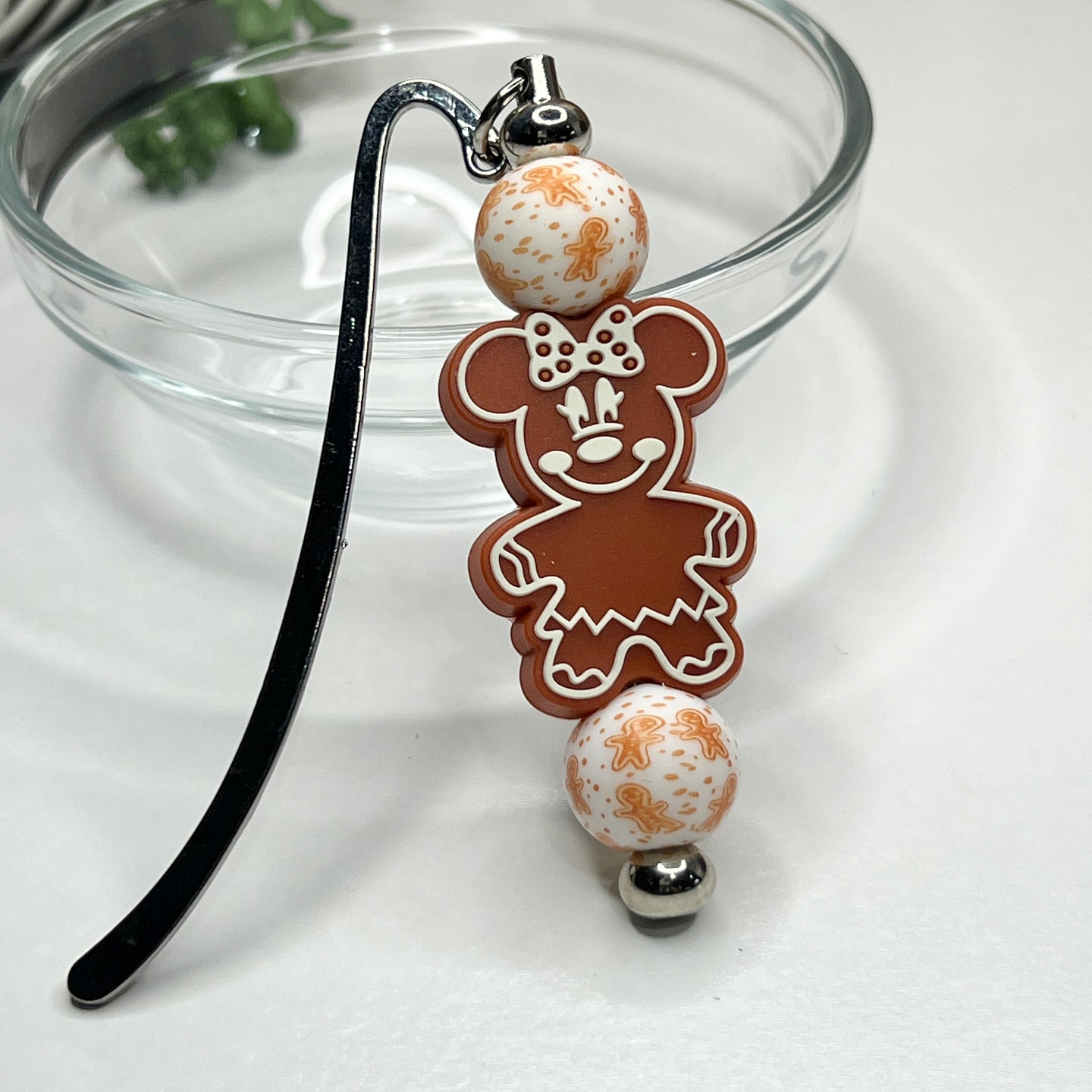 Ms Ginger Mouse Beaded Bookmark